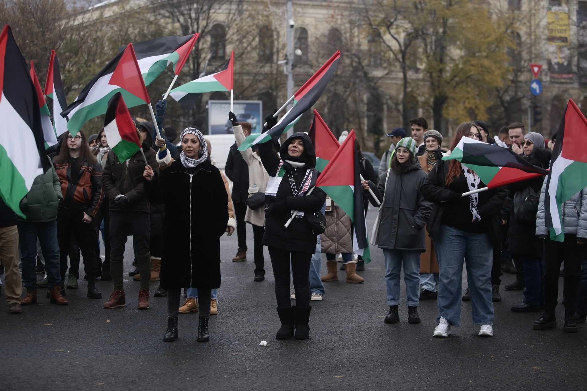 Un nou marș pentru susținerea Palestinei, în București. Organizatorii cer „oprirea genocidului" și salvarea copiilor din Fâșia Gaza | FOTO