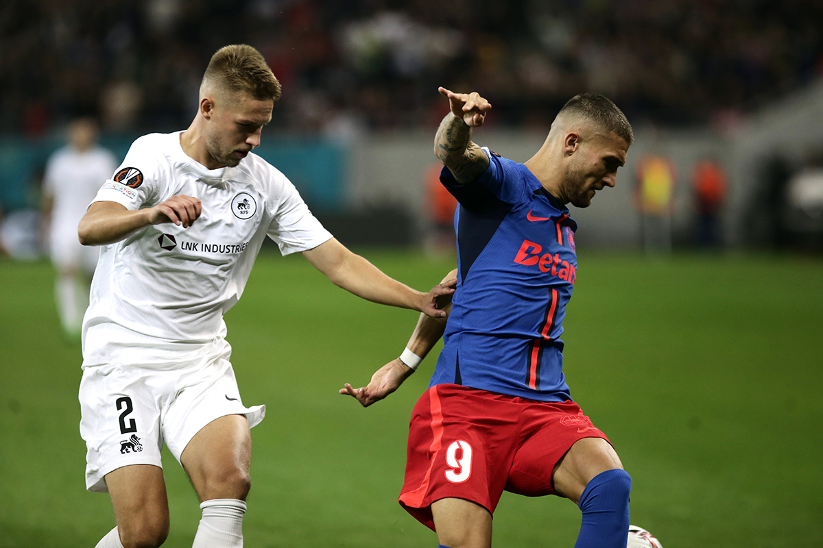 FCSB - Rigas FS 4-1. Principalele imagini de la victoria care i-a dus pe roș-albaștrii pe locul 2 în Europa League | GALERIE FOTO