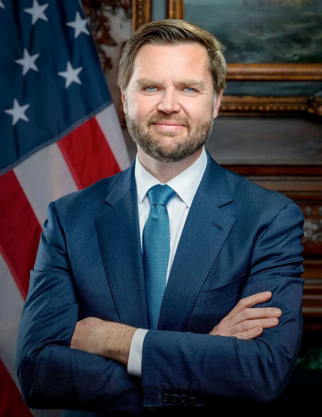 Noul portret oficial al lui Donald Trump seamănă cu fotografia făcută când președintele ales a fost la închisoare