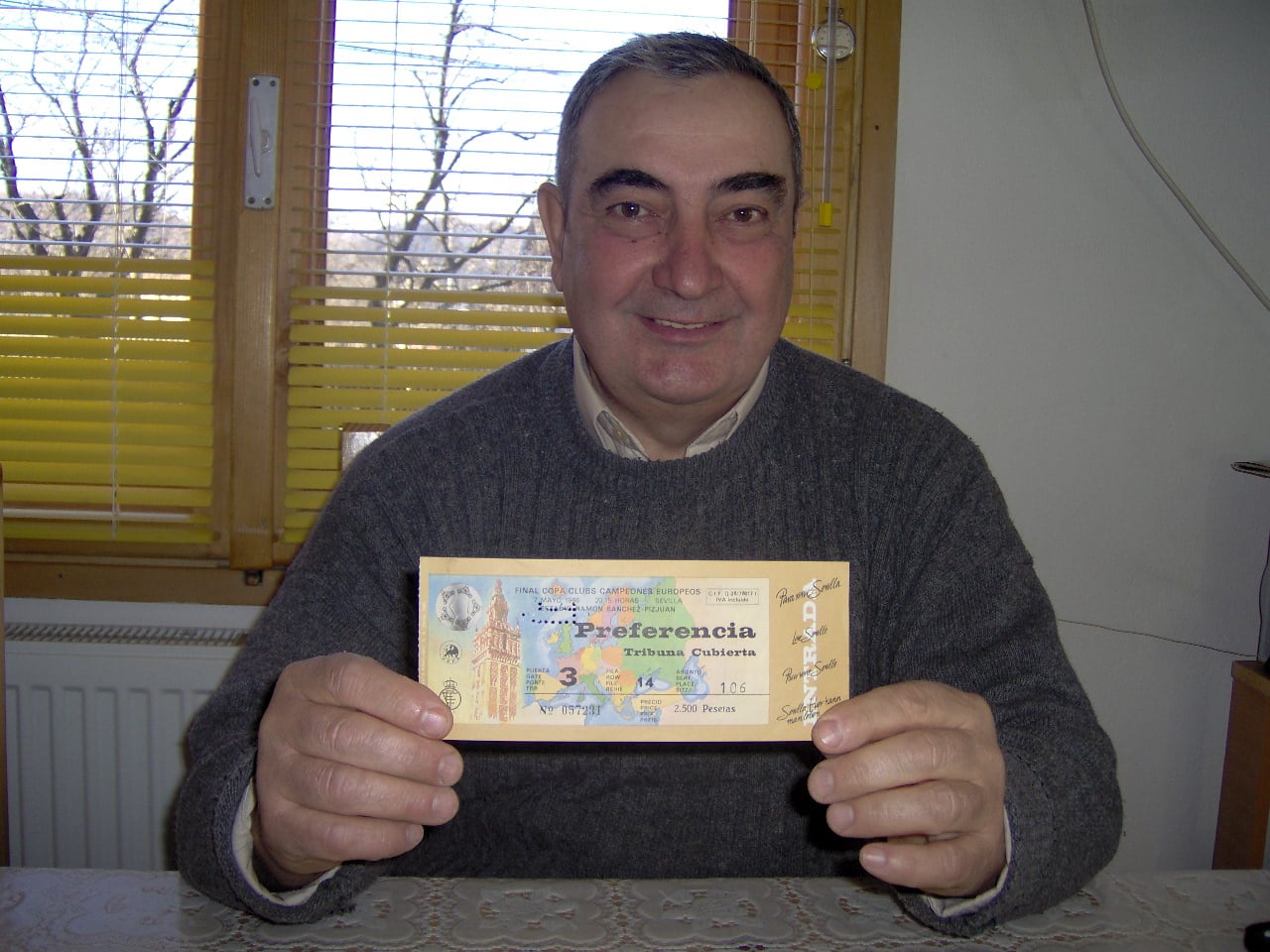 Tatăl vedetei din România care a fost la finala Cupei Campionilor de la Sevilla: „Nu-mi rupeți biletul, vă rog! Atunci am băut primul whisky”