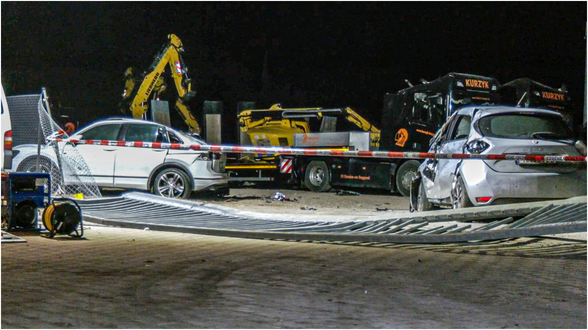 Polițiștii au ucis un bărbat care i-a atacat cu un excavator și care timp de o oră a distrus firma care-l concediase, în Germania  | VIDEO