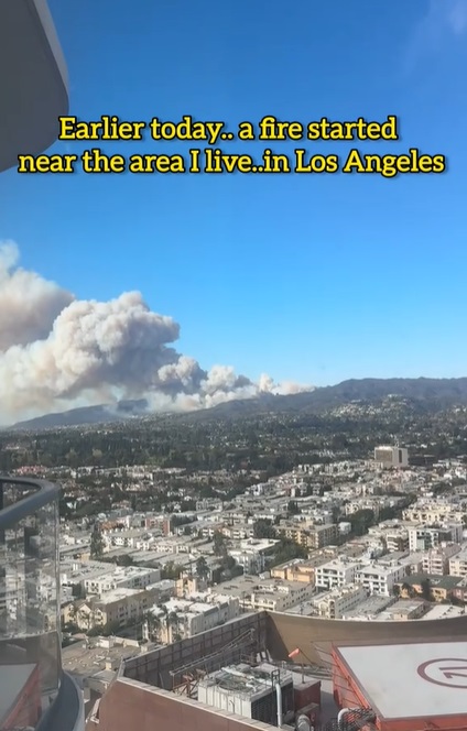 Andra Gogan a filmat de la fereastra apartamentului ei incendiul uriaș din Los Angeles: „Mi-am făcut bagajul”