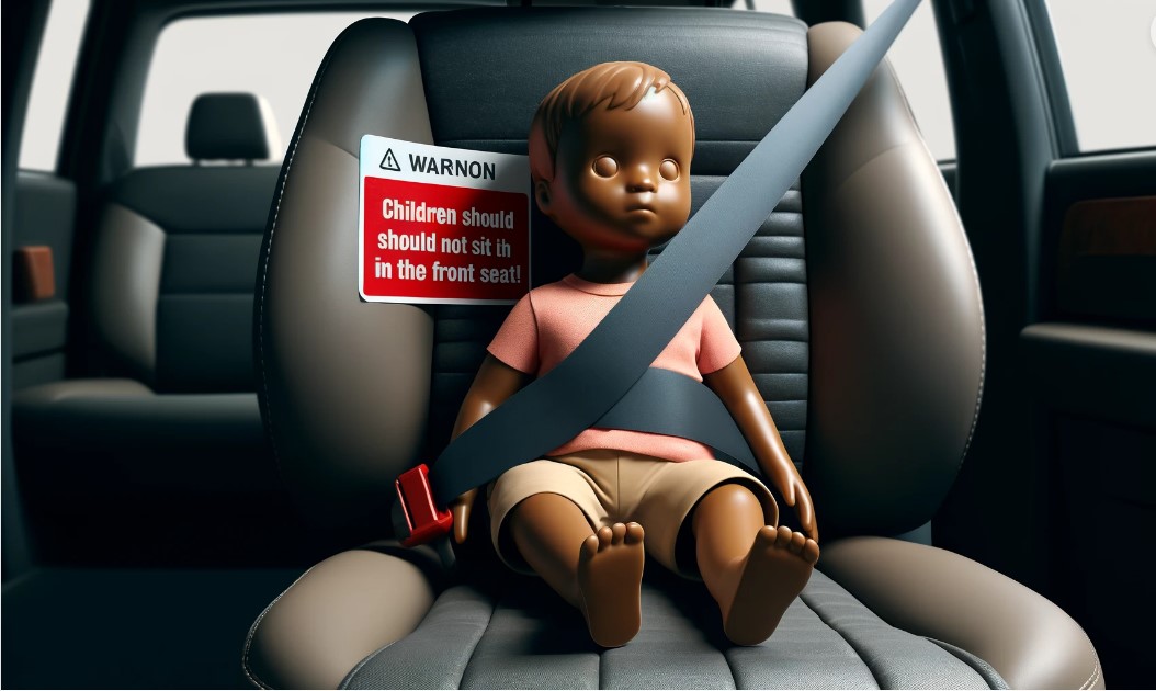 Reasons children should never sit in the front seat of a car
