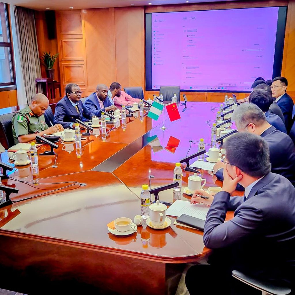 The main objective of the engagement was to formalize a partnership through an MoU between the Chinese firm and the Defence Industries Corporation of Nigeria (DICON)