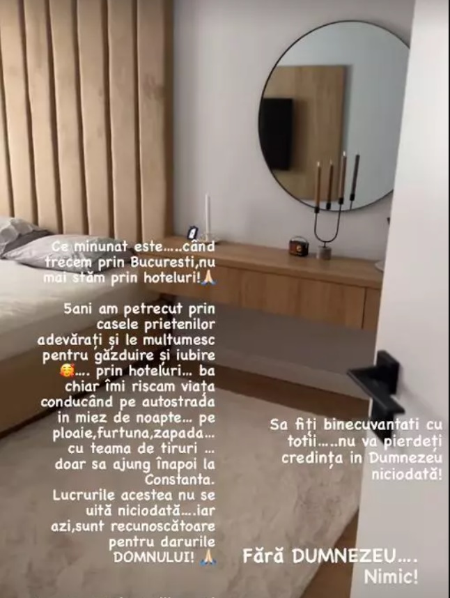 Imagini cu apartamentul din București al Claudiei Pătrășcanu. Ce planuri are cu noua locuință, în care nu se mută permanent