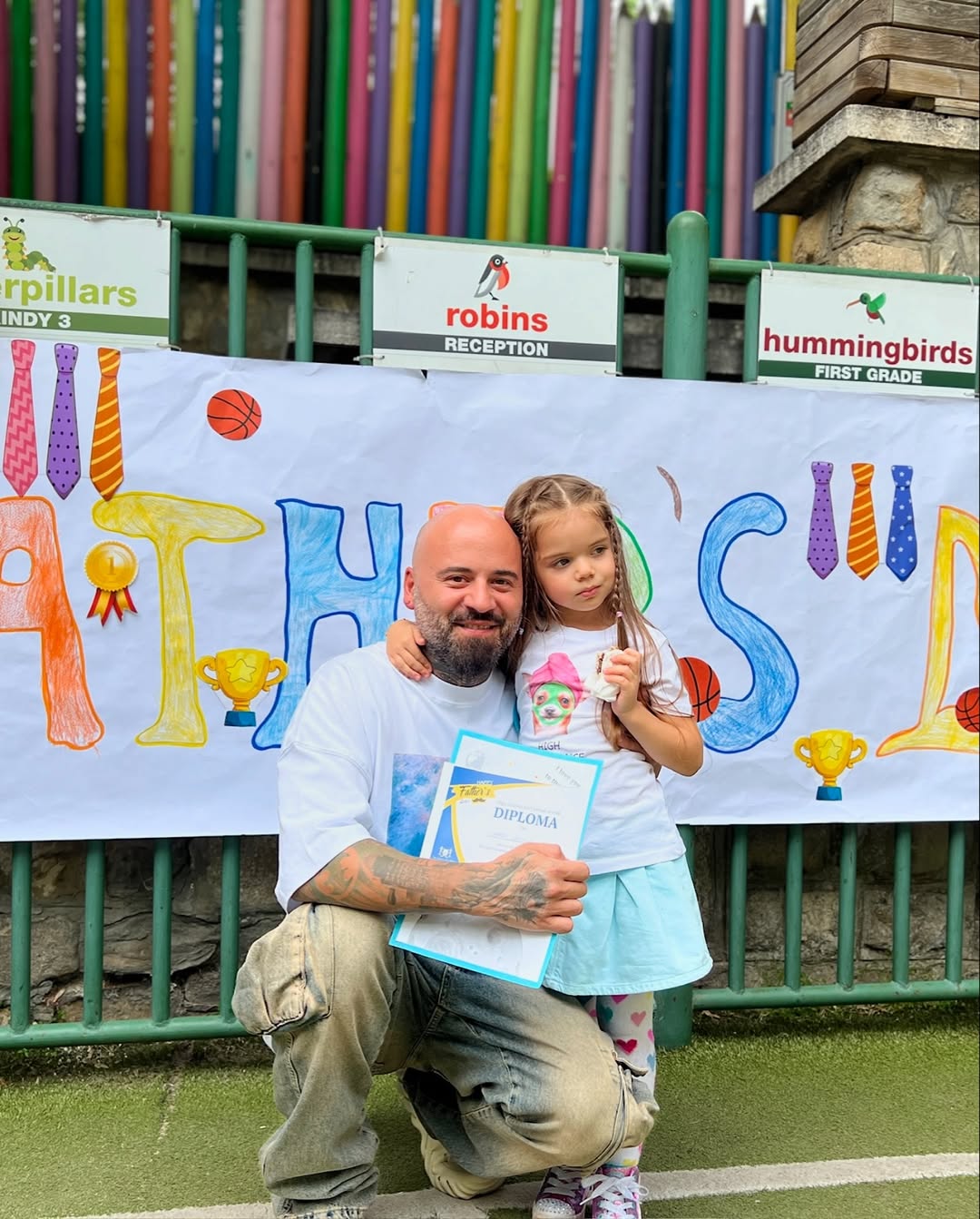 Imagini adorabile cu fiica lui Matteo. Cum arată Mia la 5 ani: „Se joacă cu soarta a 10 oameni dintr-o familie”