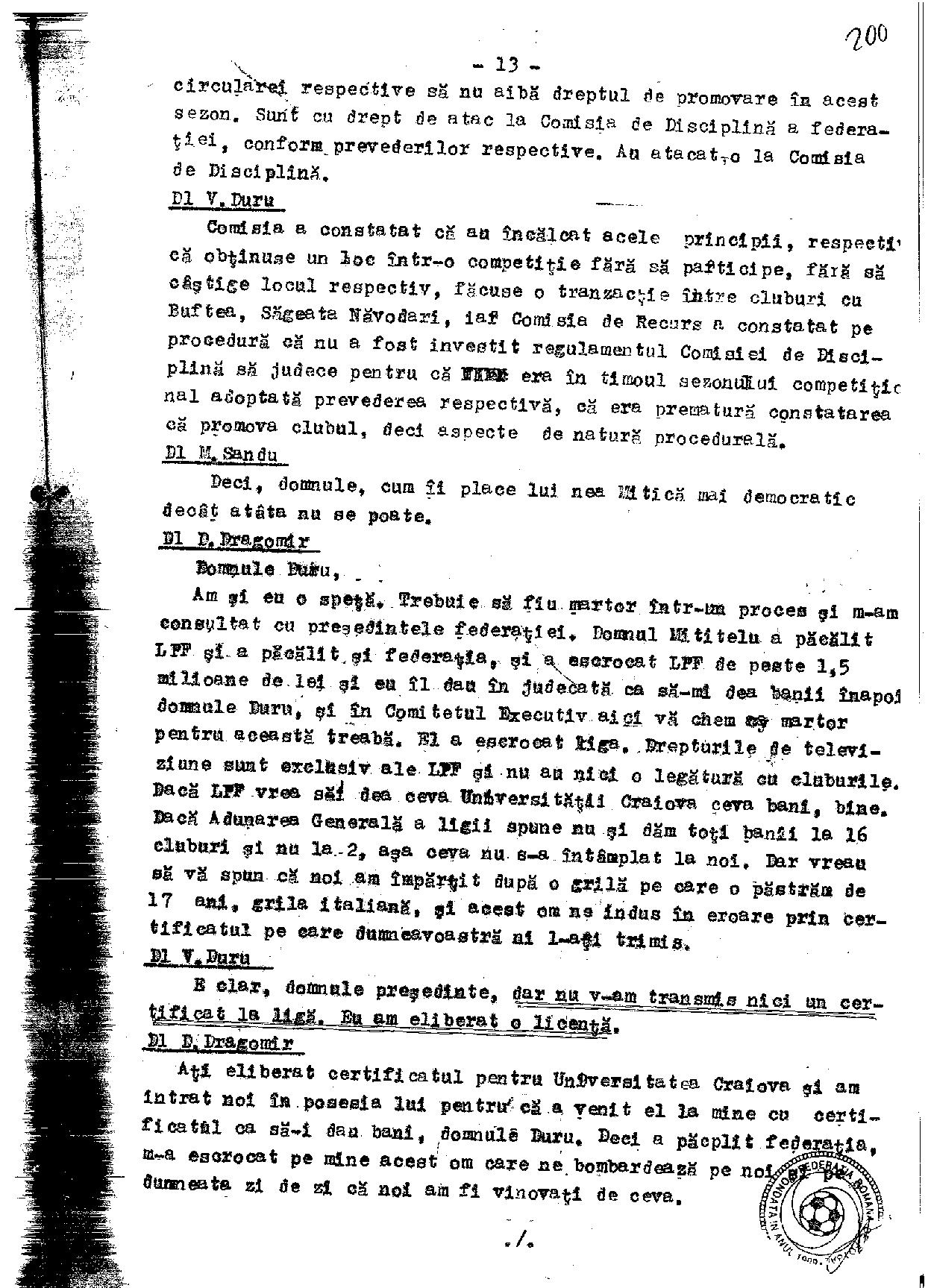 Stenogramă-bombă! Mircea Sandu l-a acuzat într-un CEx din 2011 pe un fost șef al arbitrilor că joacă la pariuri. Reacția celui vizat / EXCLUSIV