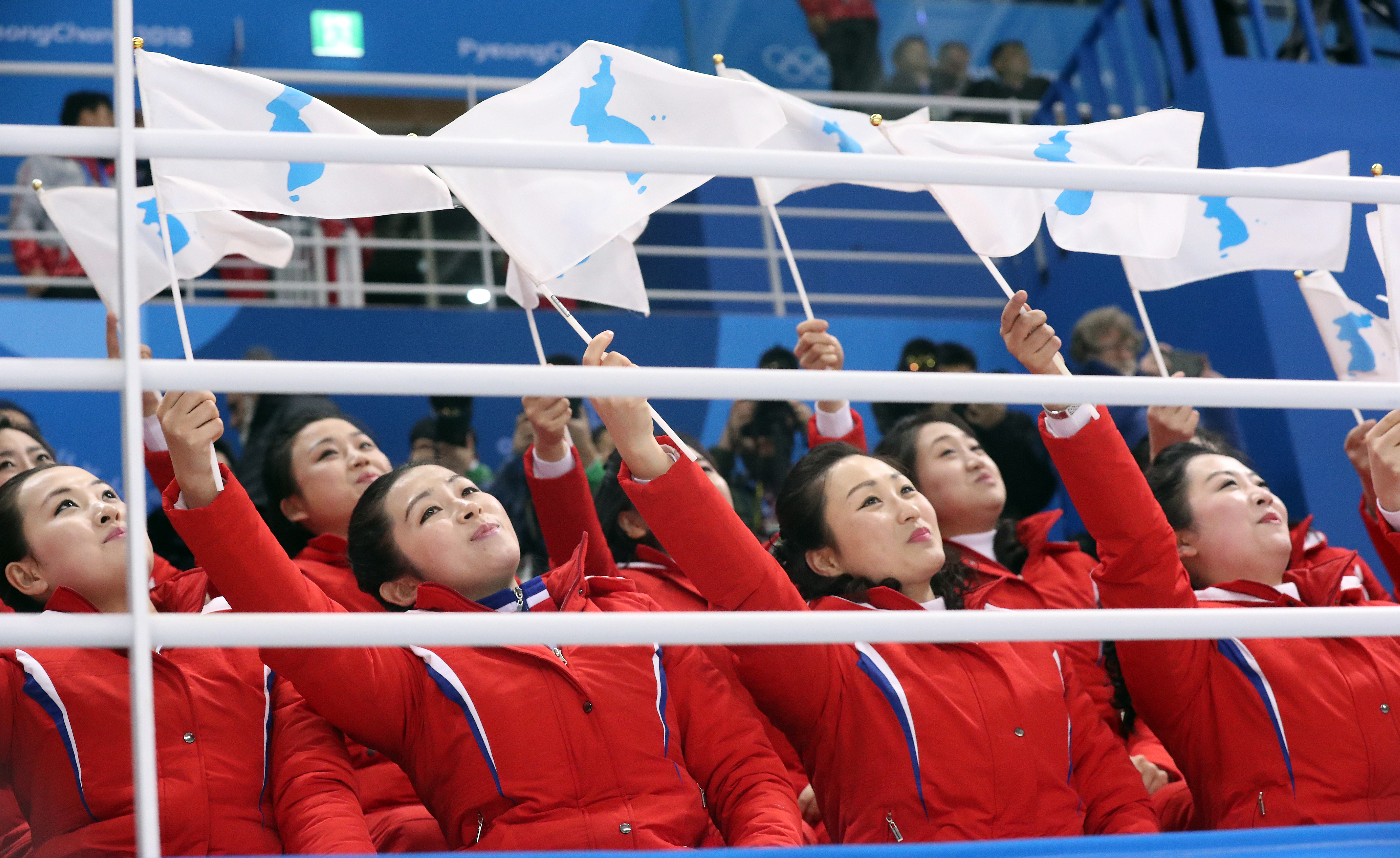 Echipa unificată a Coreei, învinsă la primul său meci în turneul olimpic de hochei pe gheaţă feminin / GALERIE FOTO