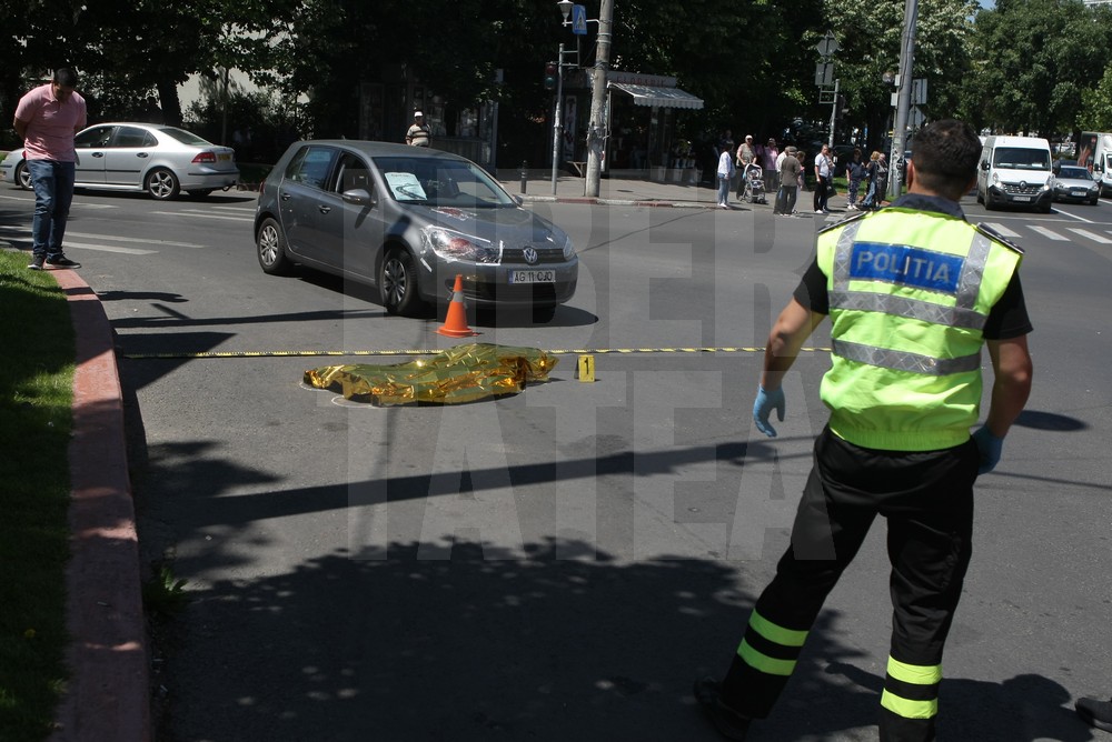 Cum intervin polițiștii în cazul unui accident rutier. Simularea, desfășurată într-o intersecție din București / VIDEO&FOTO