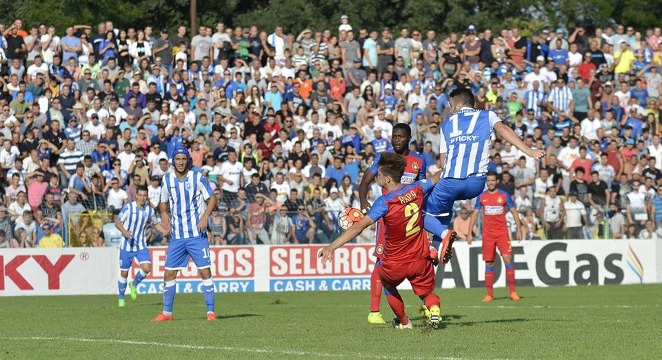 Liga I. CS U Craiova - Steaua 1-2. Olteni, pârliţi de un oltean: arbitrul Comănescu! ^Tade a adus victoria campioanei dintr-un penalty controversat / FOTO