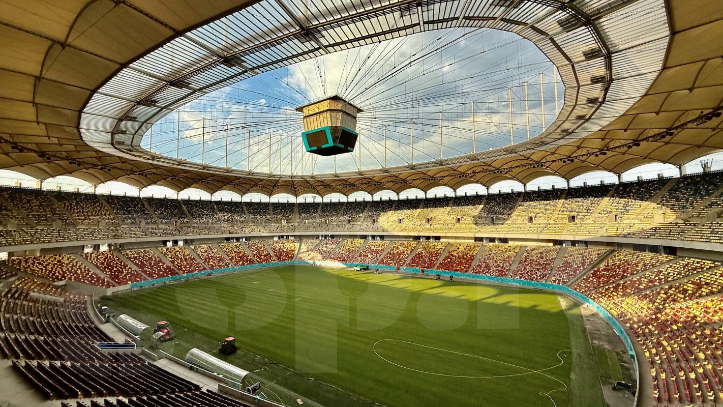 Pe Arena Națională a fost montat un gazon nou. FCSB va juca împotriva celor de la Shkendija pe noua suprafață