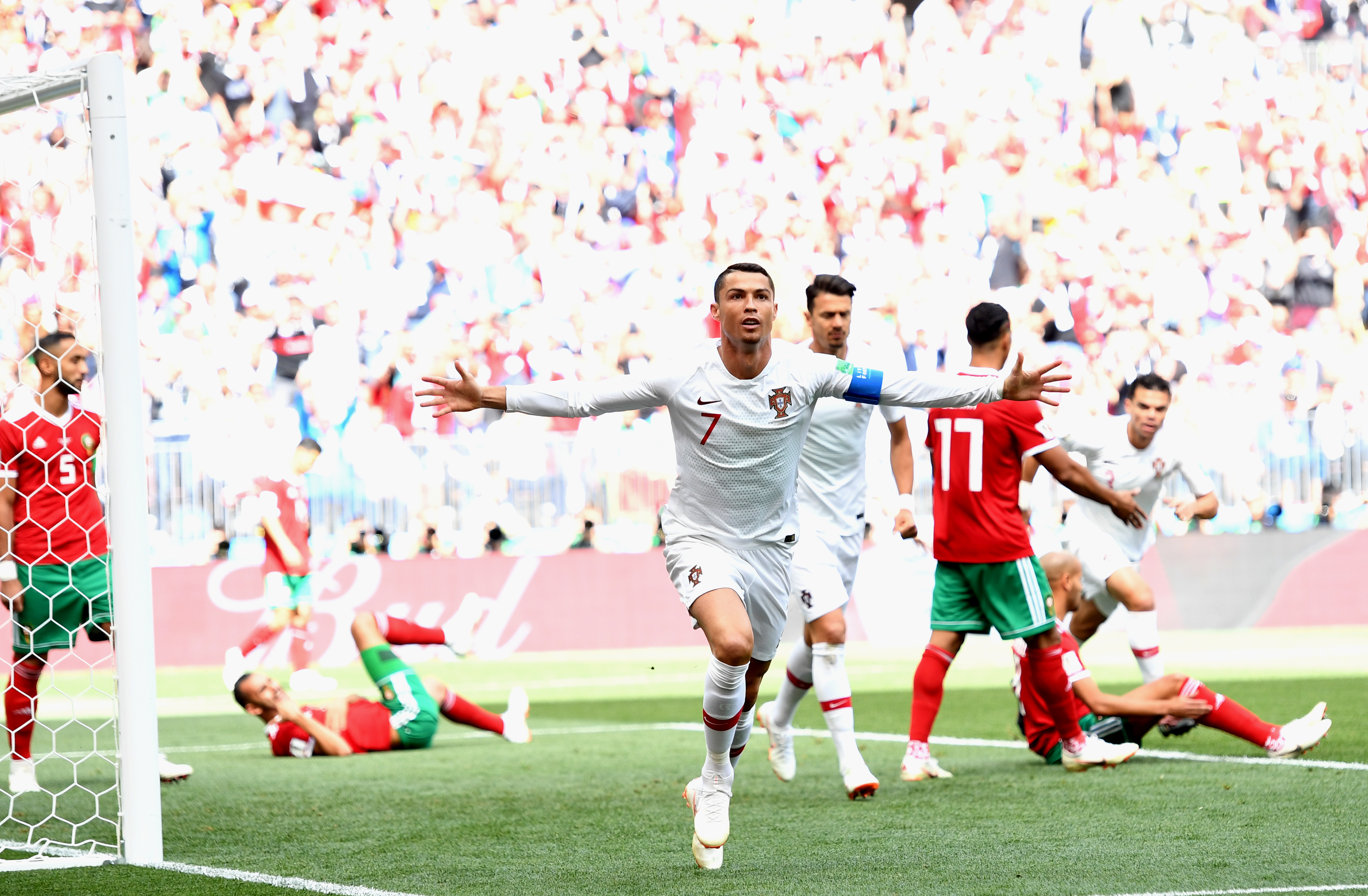 Portugalia - Maroc 1-0, în grupa B de la Campionatul Mondial de fotbal Rusia 2018. Ronaldo a fost decisiv, africanii, care au condus jocul și nu au primit un penalty, sunt eliminați / FOTO&VIDEO