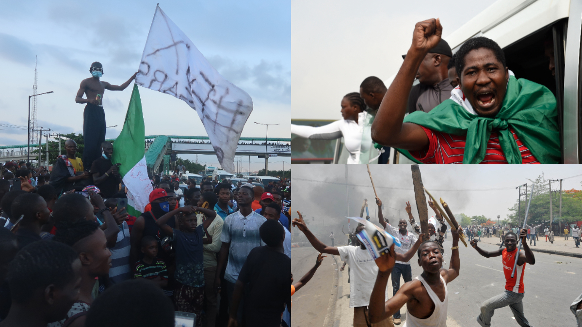 The EndSARS protest remain one of the most significant demonstration by the masses in modern-Nigeria. [Getty Images]