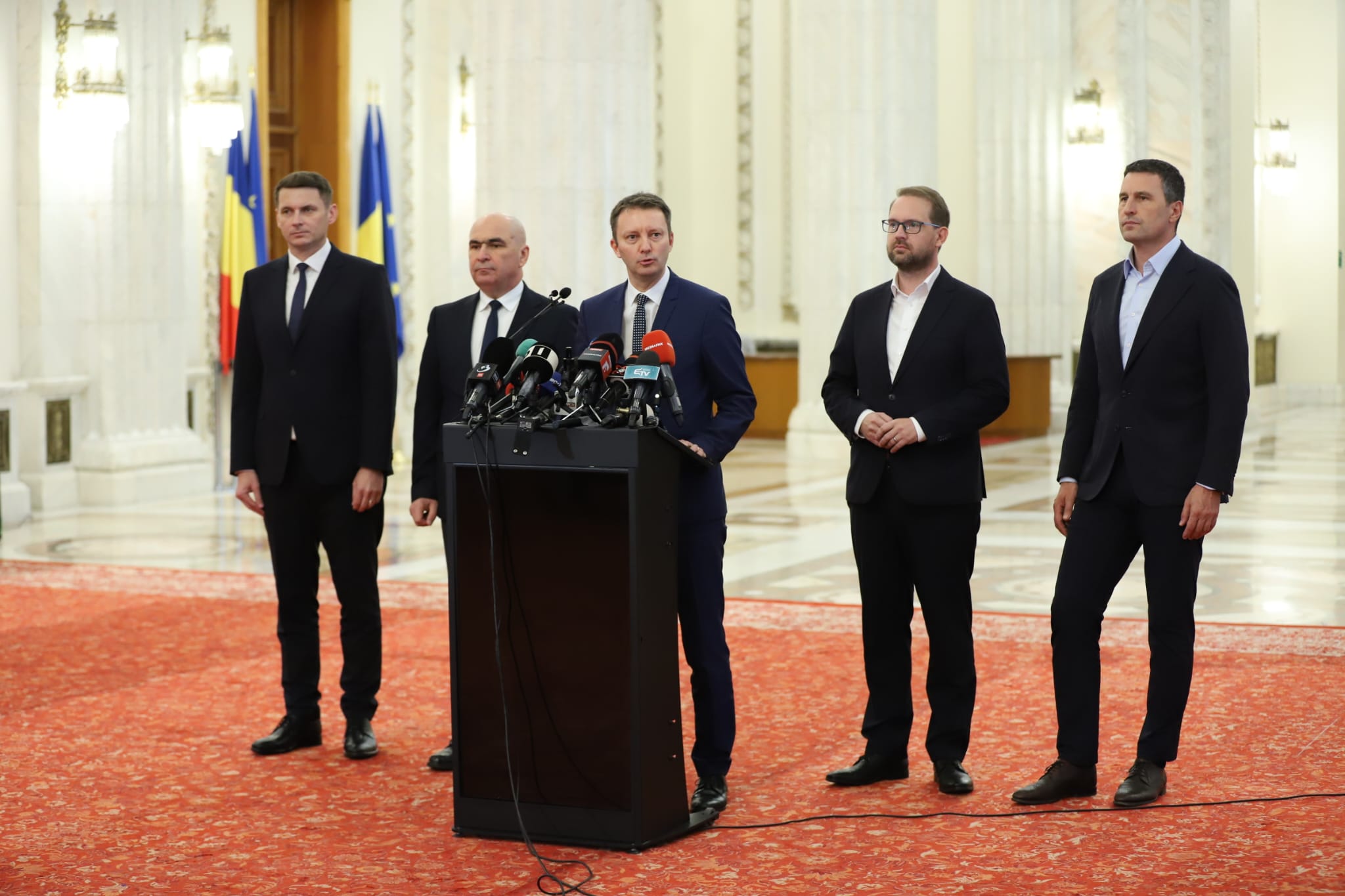 Siegfried Mureșan, Ilie Bolojan, Dominic Fritz, Tanczos Barna la Palatul Parlamentului