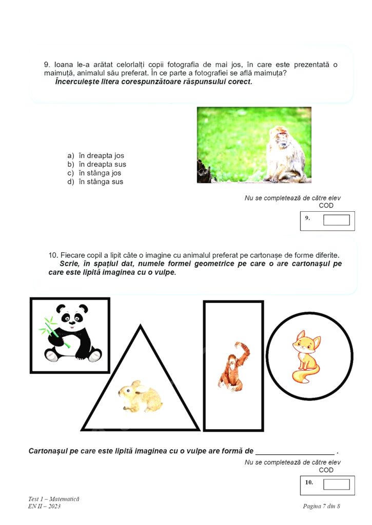 Elevii de clasa a II-a au susținut evaluarea națională la matematică. Ce exerciții au avut de rezolvat