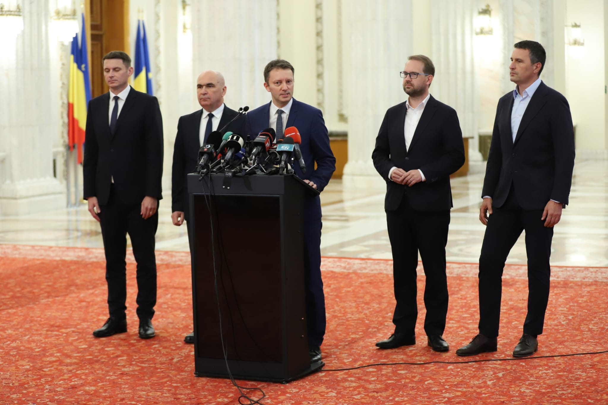 Siegfried Mureșan, Ilie Bolojan, Dominic Fritz, Tanczos Barna la Palatul Parlamentului