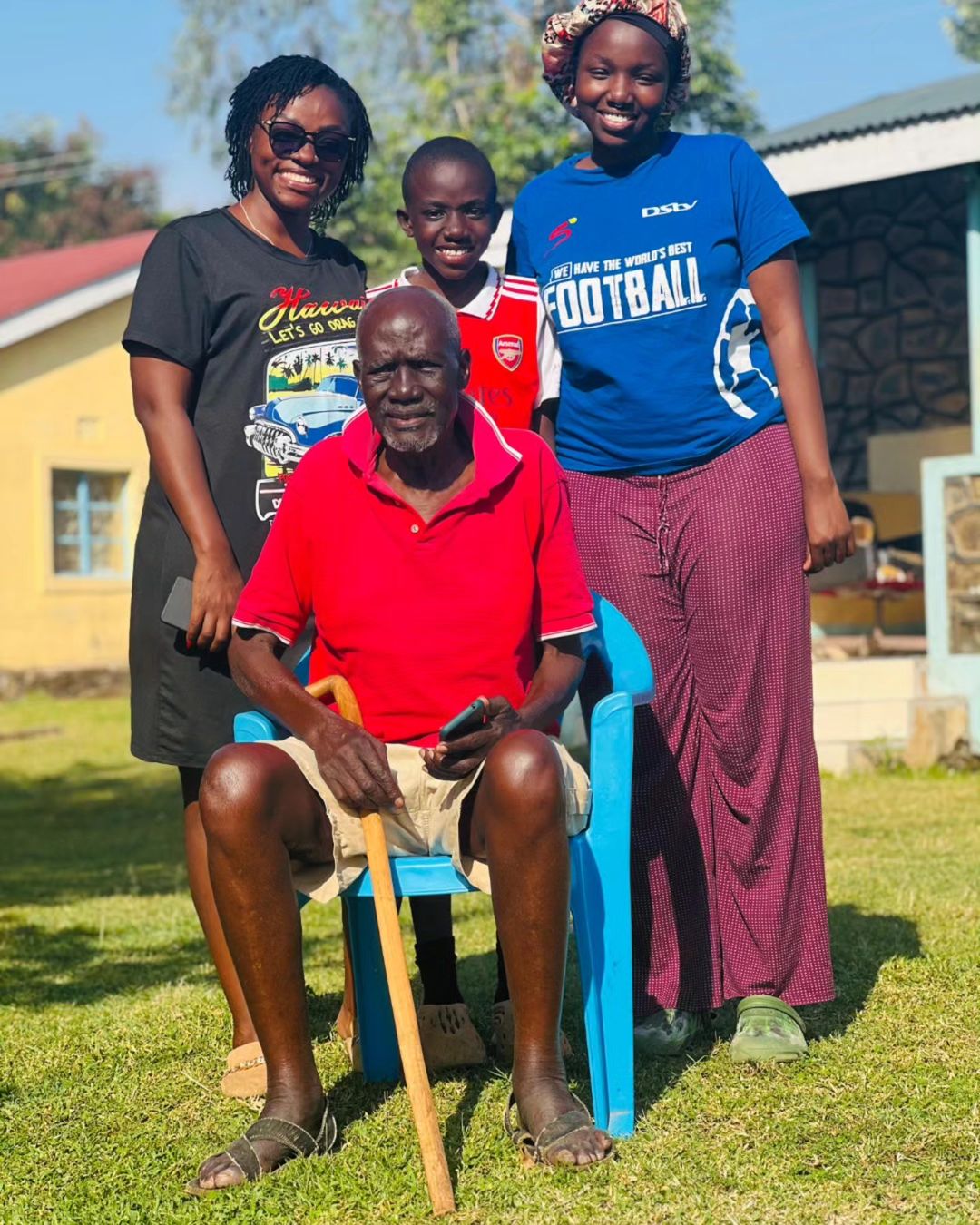 Nyaboke Moraa, her late daughter, late grandpa and her two sons