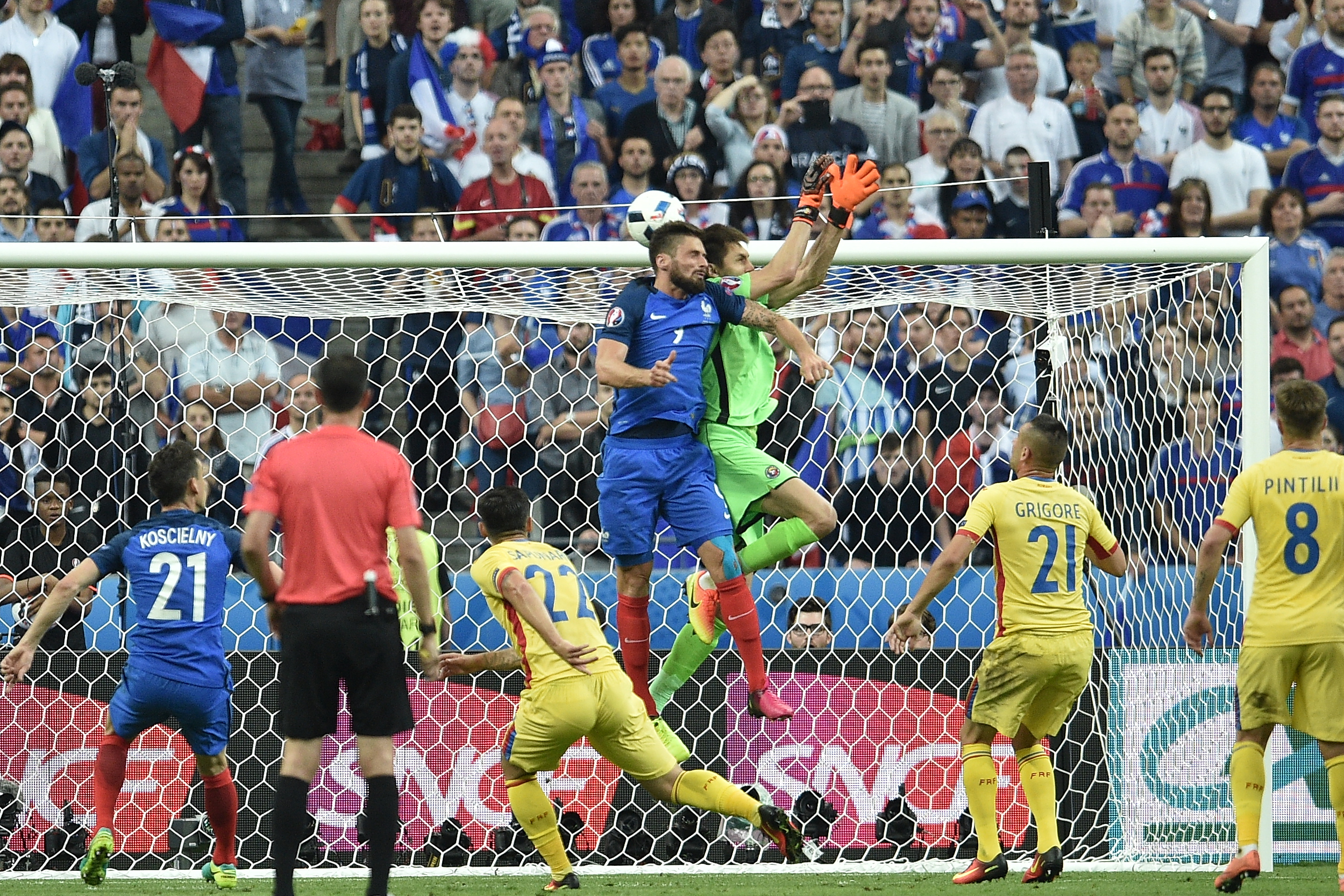 Euro 2016. România-Franța 1-2. Cele mai frumoase imagini ale meciului de deschidere FOTO