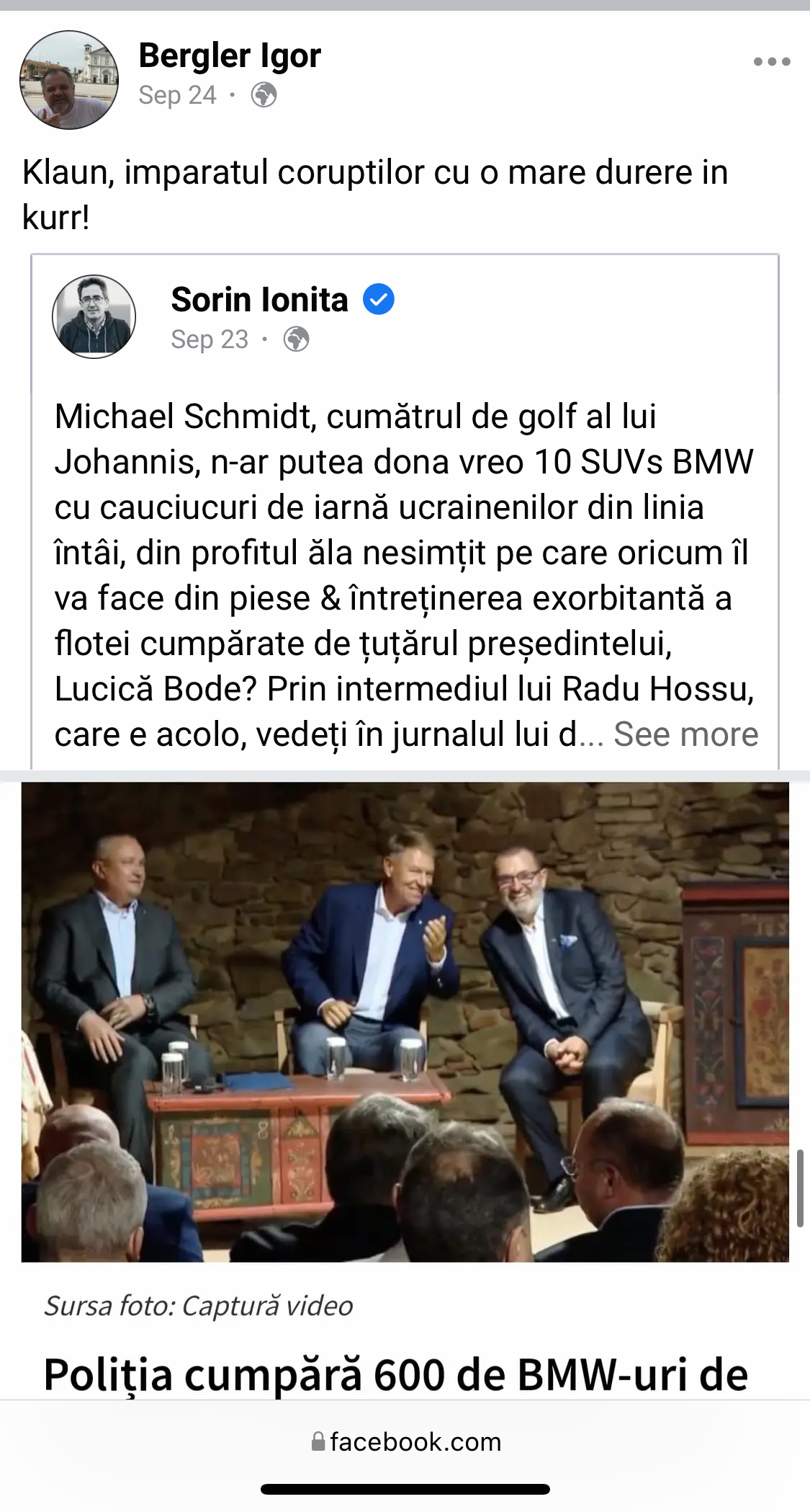 MAE a blocat propunerea scriitorului Igor Bergler la ICR Veneția. Postările de pe Facebook, inclusiv despre Iohannis, unul dintre motive. „Ăsta e motiv de blocat?”