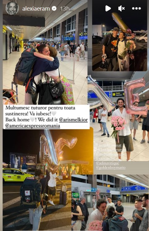 Alexia Eram s-a întors de la „America Express”: „A fost cea mai incredibilă experiență”. Cum a așteptat-o Mario Fresh la aeroport