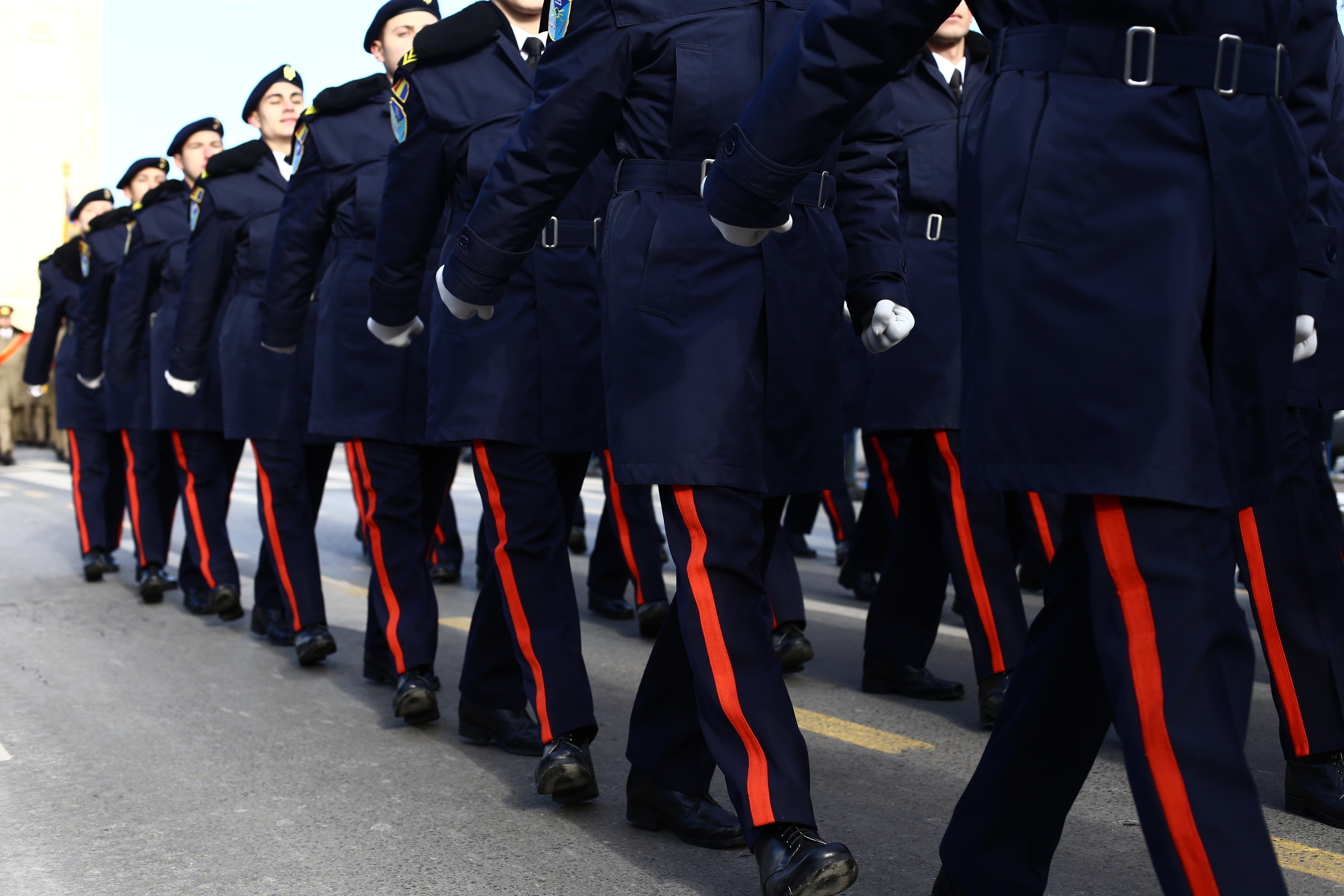 FOTO | Pregătiri la minus 6 grade Celsius pentru Parada Militară de 1 Decembrie