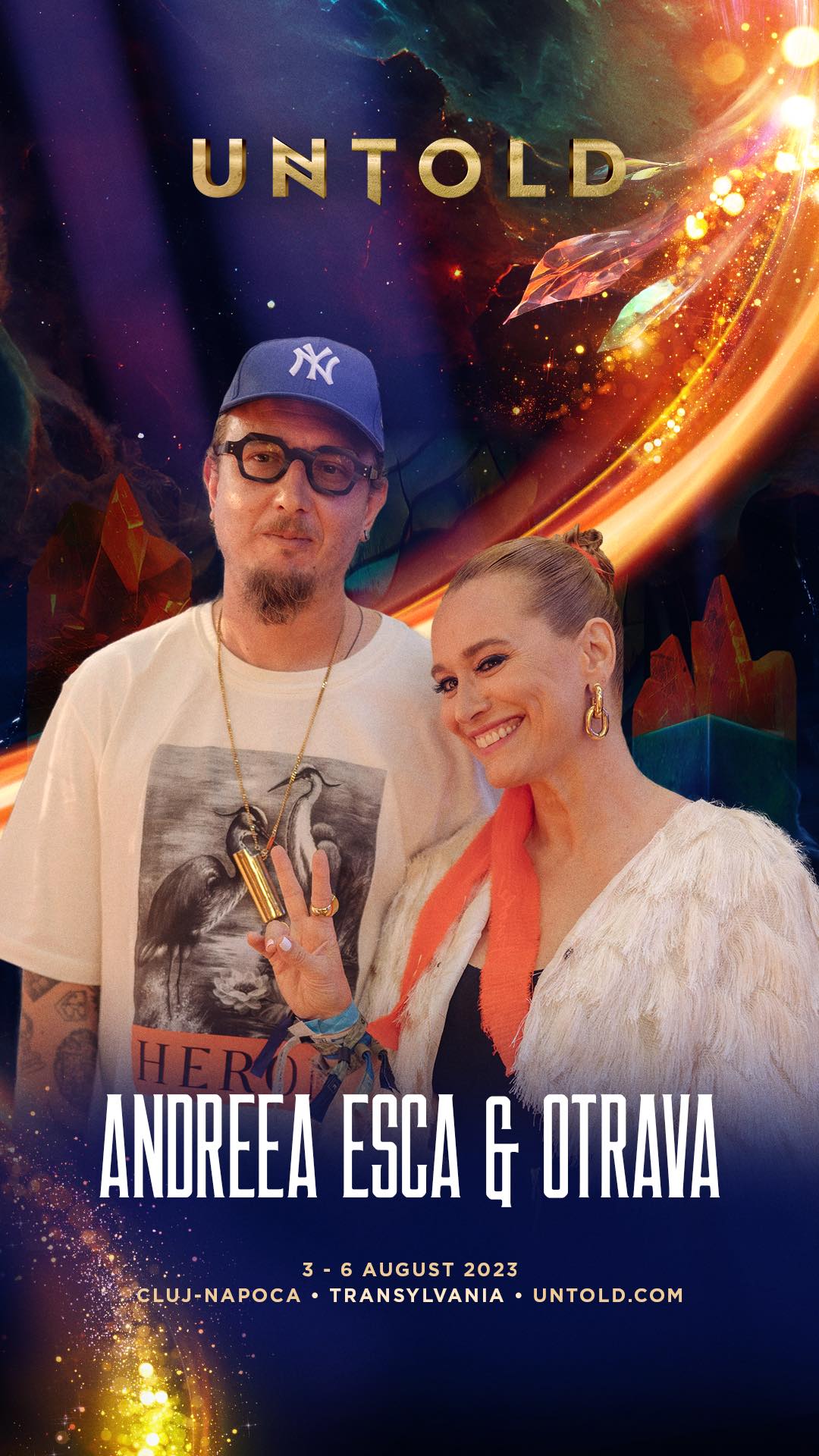 Cum au apărut vedetele Pro TV la Untold 2023. Andreea Esca, din nou în postura de DJ alături de Otravă