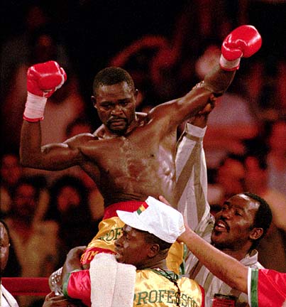 Legendary boxer Azumah Nelson vs Irchad Razaaly bout ends in draw