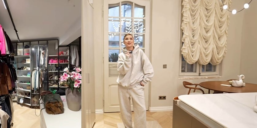 Imagini cu casa din București în care locuiește Alina Ceușan. Sora ei s-a ocupat de design și doar în reviste mai vezi așa ceva
