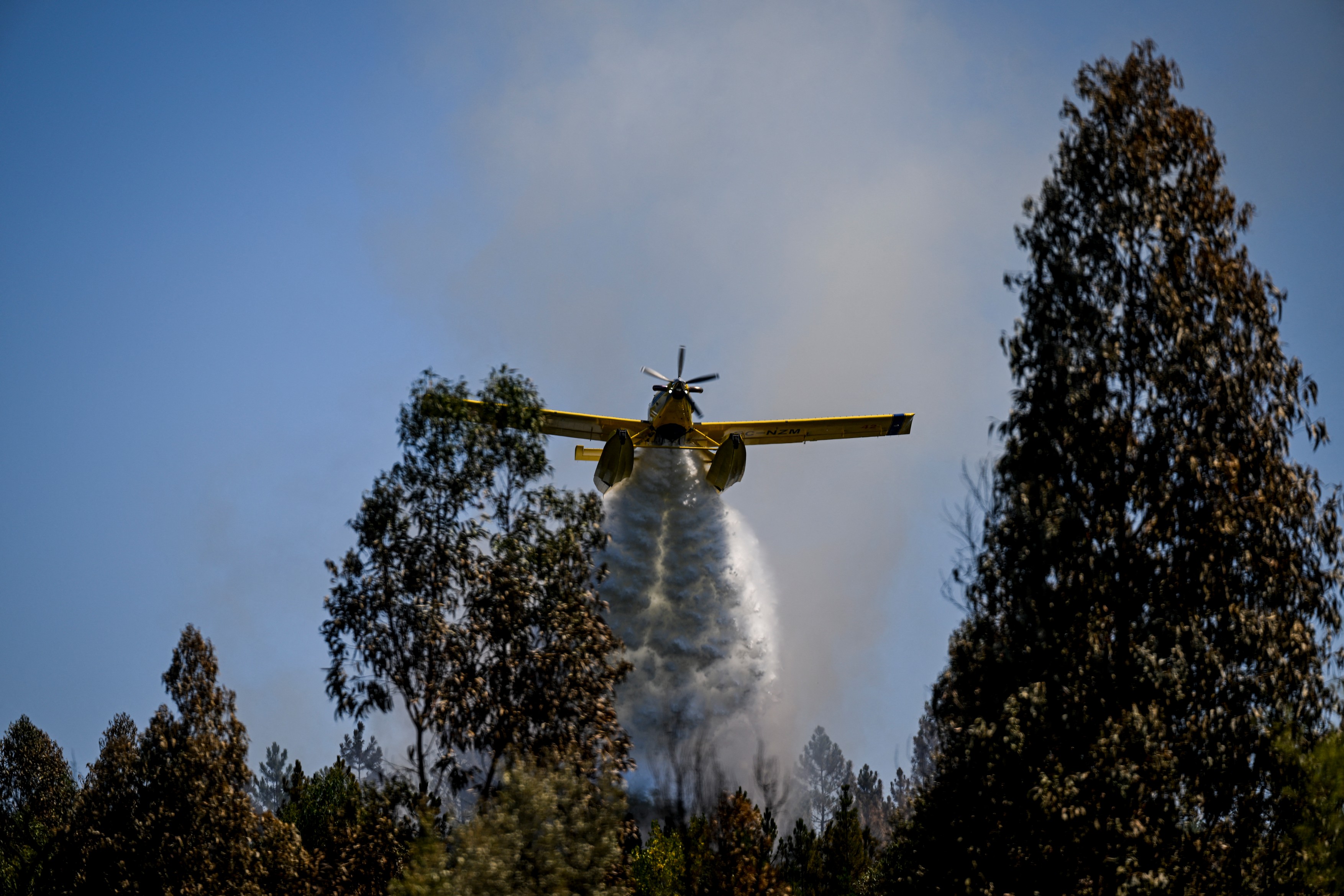 Incendii masive de vegetație în Portugalia, în mijlocul unui nou val de caniculă. Peste 1.400 de oameni au fost evacuați