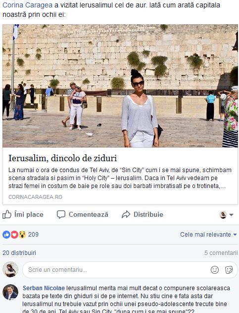 Șerban Nicolae se ia de Corina Caragea. "Nu trebuie văzut cu ochii unei pseudo-adolescente trecute bine de 30 de ani"