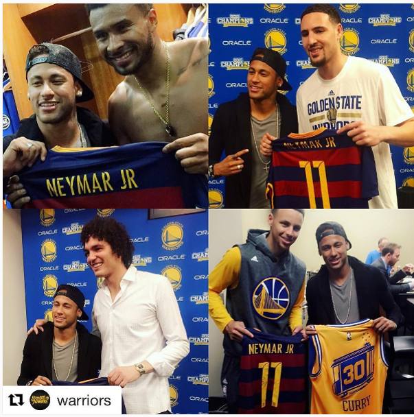 În timp ce Brazilia suferă la Copa America, Neymar e în vacanță! A luat la rând toate vedetele Americii: Serena, Jordan, Curry... / GALERIE FOTO
