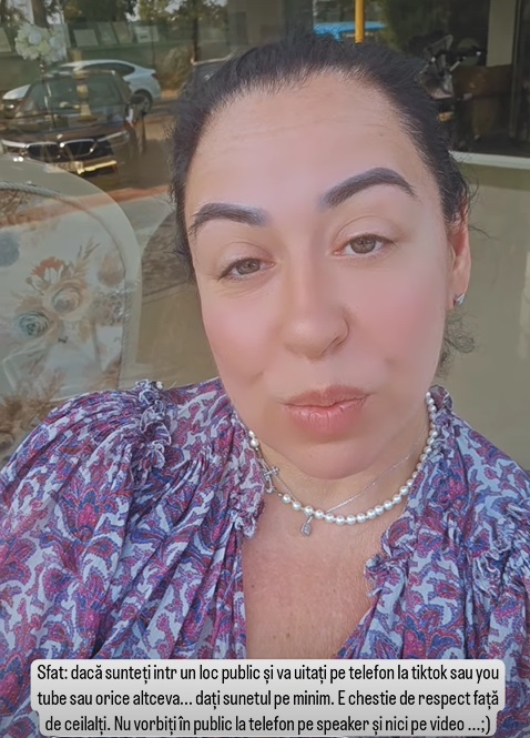Ce a pățit Oana Roman pe litoralul românesc. Se afla la o terasă: „E o chestie de respect față de ceilalți”