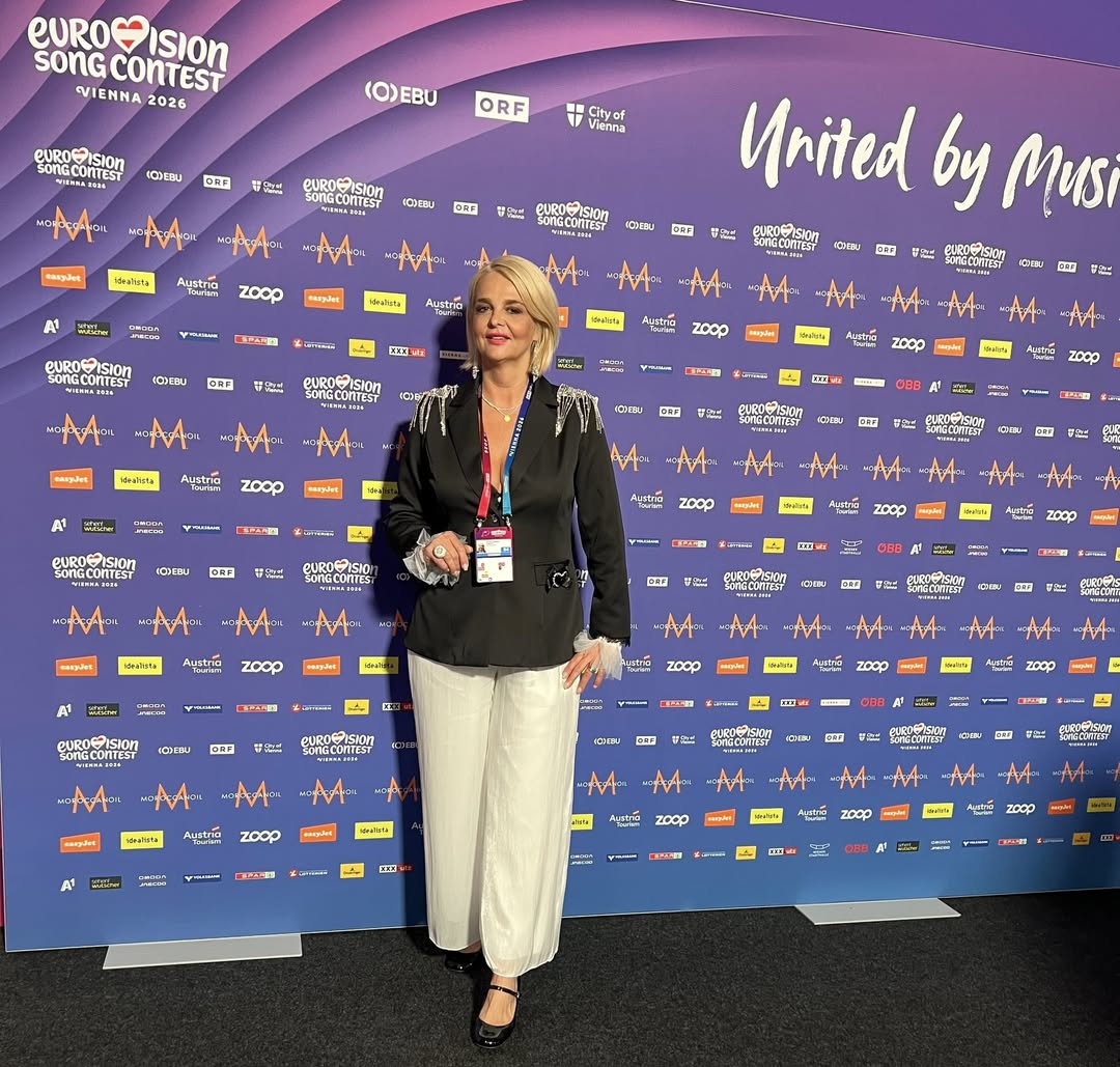 Cum a fost filmată Alexandra Căpitănescu înainte de a urca pe scenă în finala Eurovision 2026. Iuliana Marciuc e prezentă la Viena
