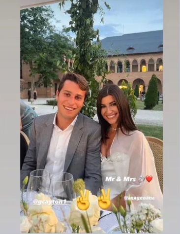 Ana Geoană s-a logodit! Fiica lui Mircea Geoană și logodnicul american au făcut petrecerea la Palatul Mogoșoaia