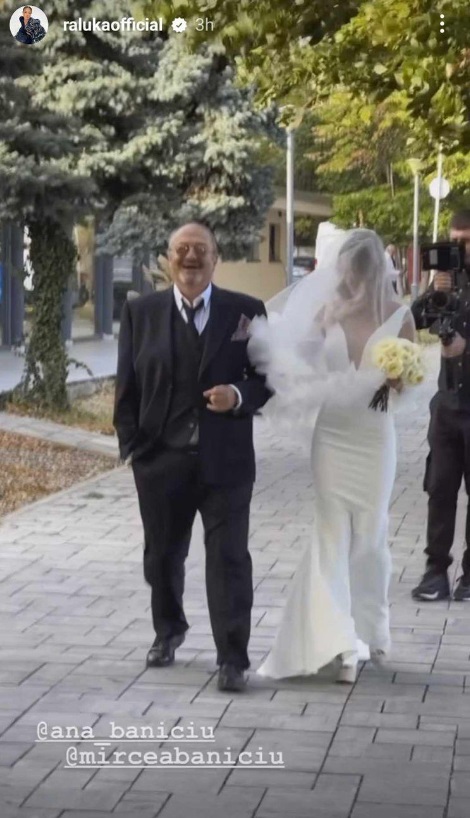 Ana Baniciu și Edy Kovacs s-au căsătorit religios. Imagini cu cântăreața în rochie de mireasă