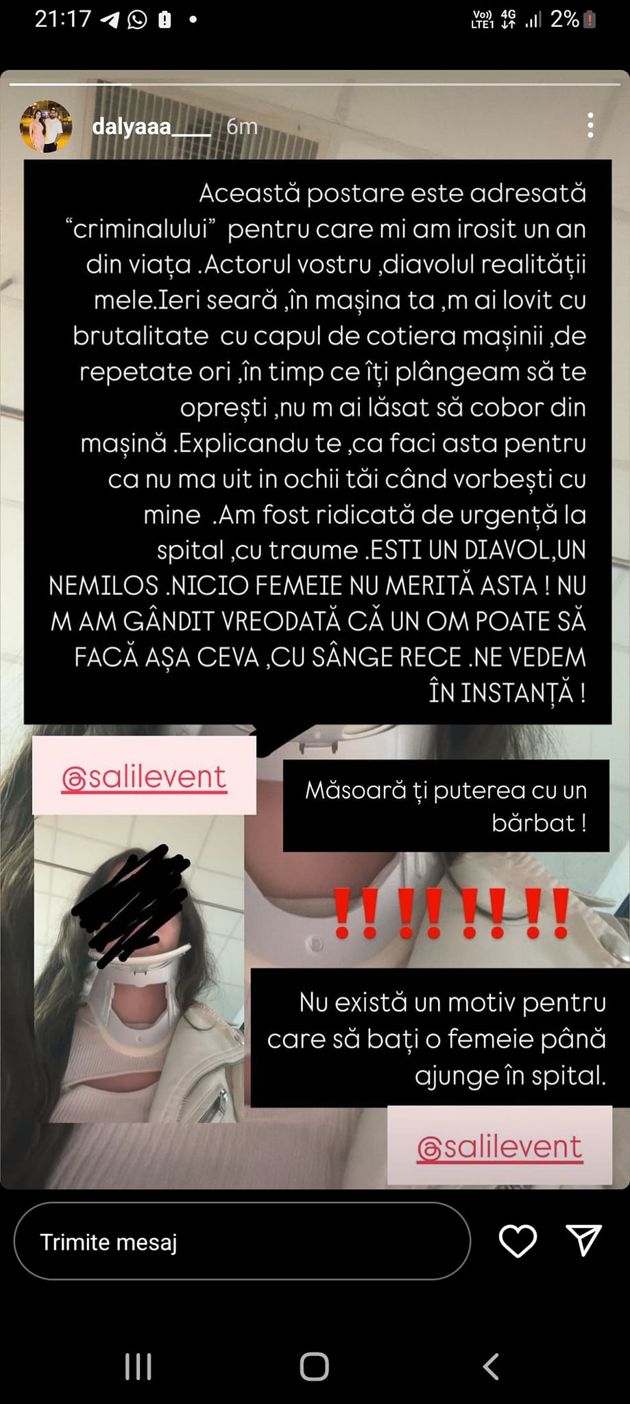 Levent Sali și-ar fi bătut soția la două luni de la nuntă. Acuzațiile grave făcute de Dalia: „Diavolul realității mele”