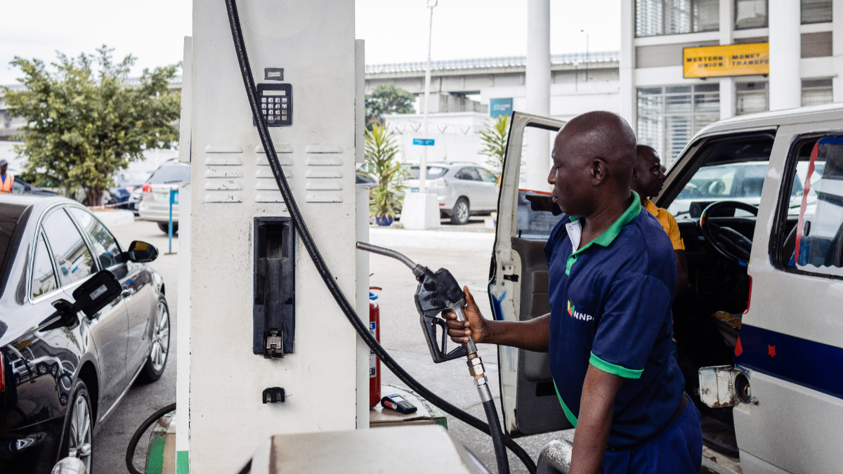 Gasoline prices have more than tripled since the subsidies were abolished on May 29, exacerbating a cost-of-living crisis in Africa's biggest economy. [Photographer: Benson Ibeabuchi/Bloomberg via Getty Images]