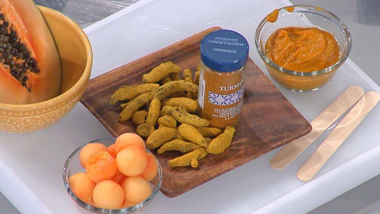 Turmeric and papaya paste [Youtube]