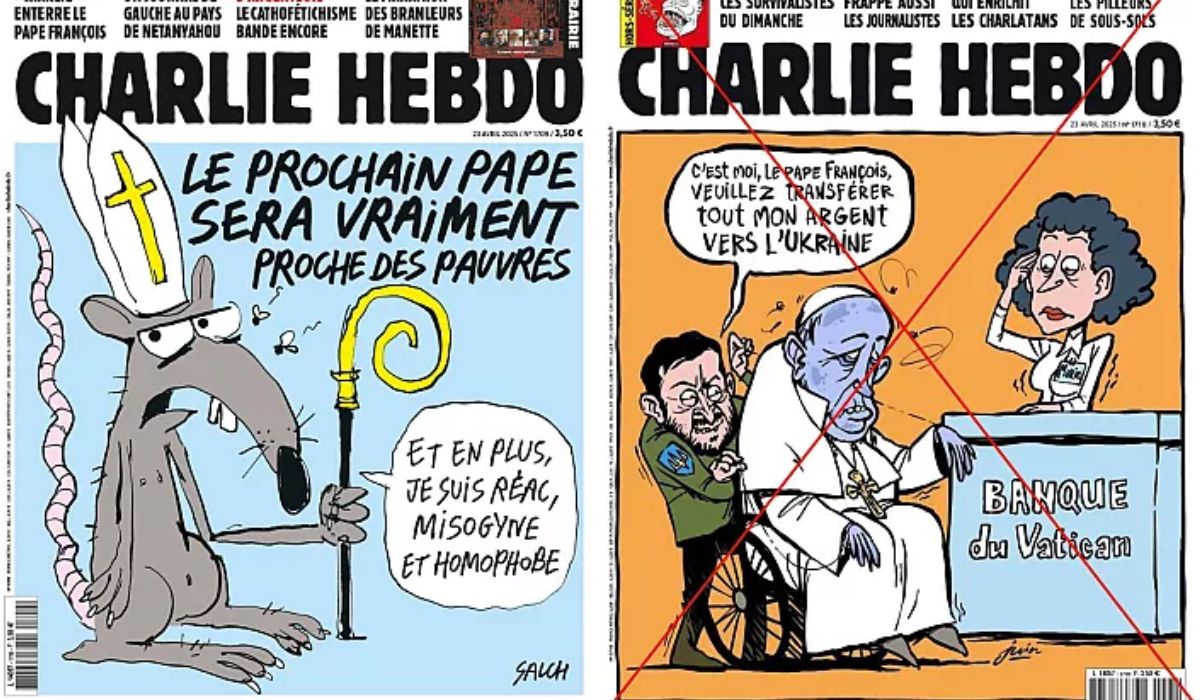 Coperți ale Charlie Hebdo care ironizează Ucraina: „Nu, Putin nu este noul director al revistei”