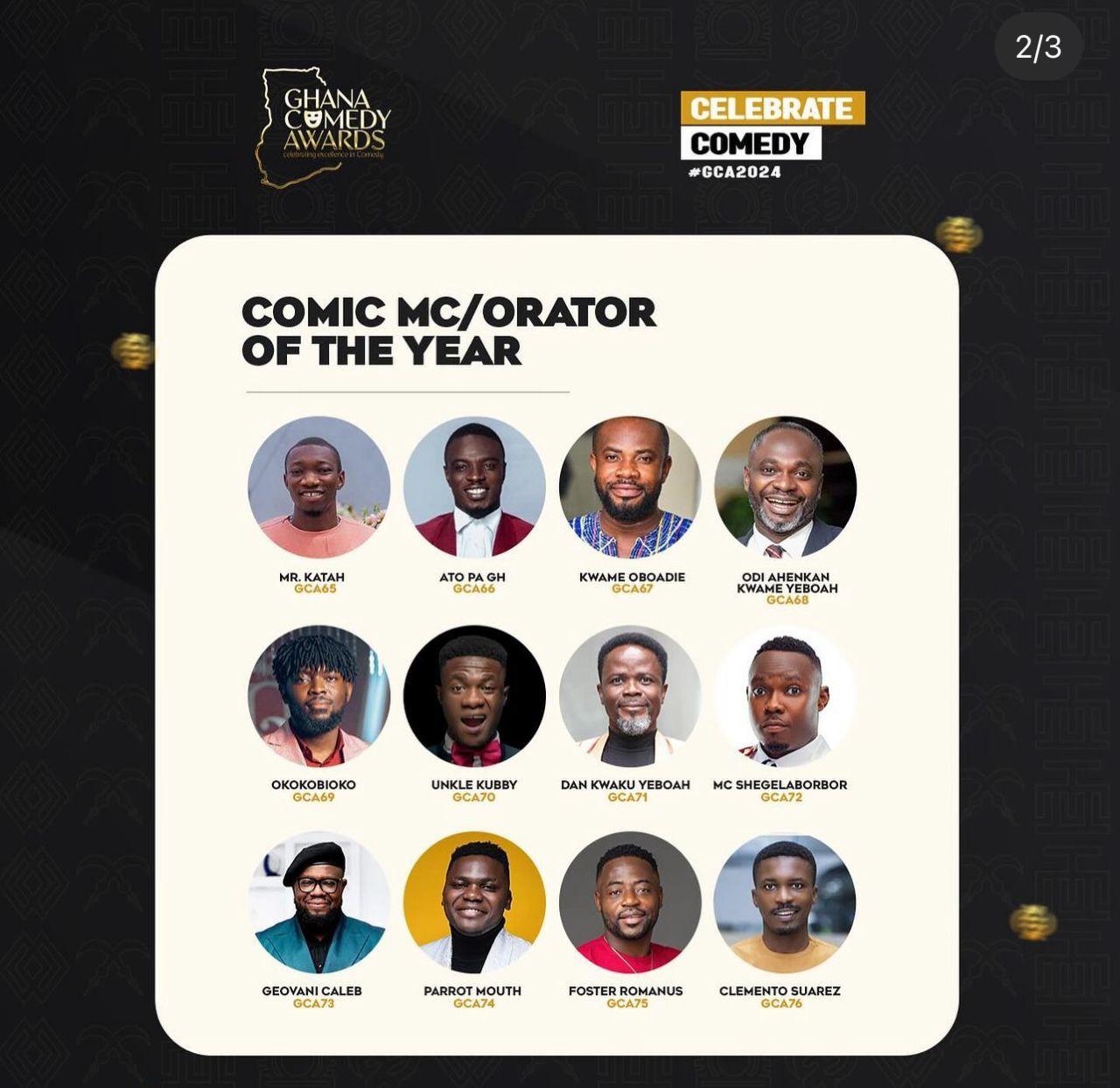 MC Okokobioko wins MC of the Year.