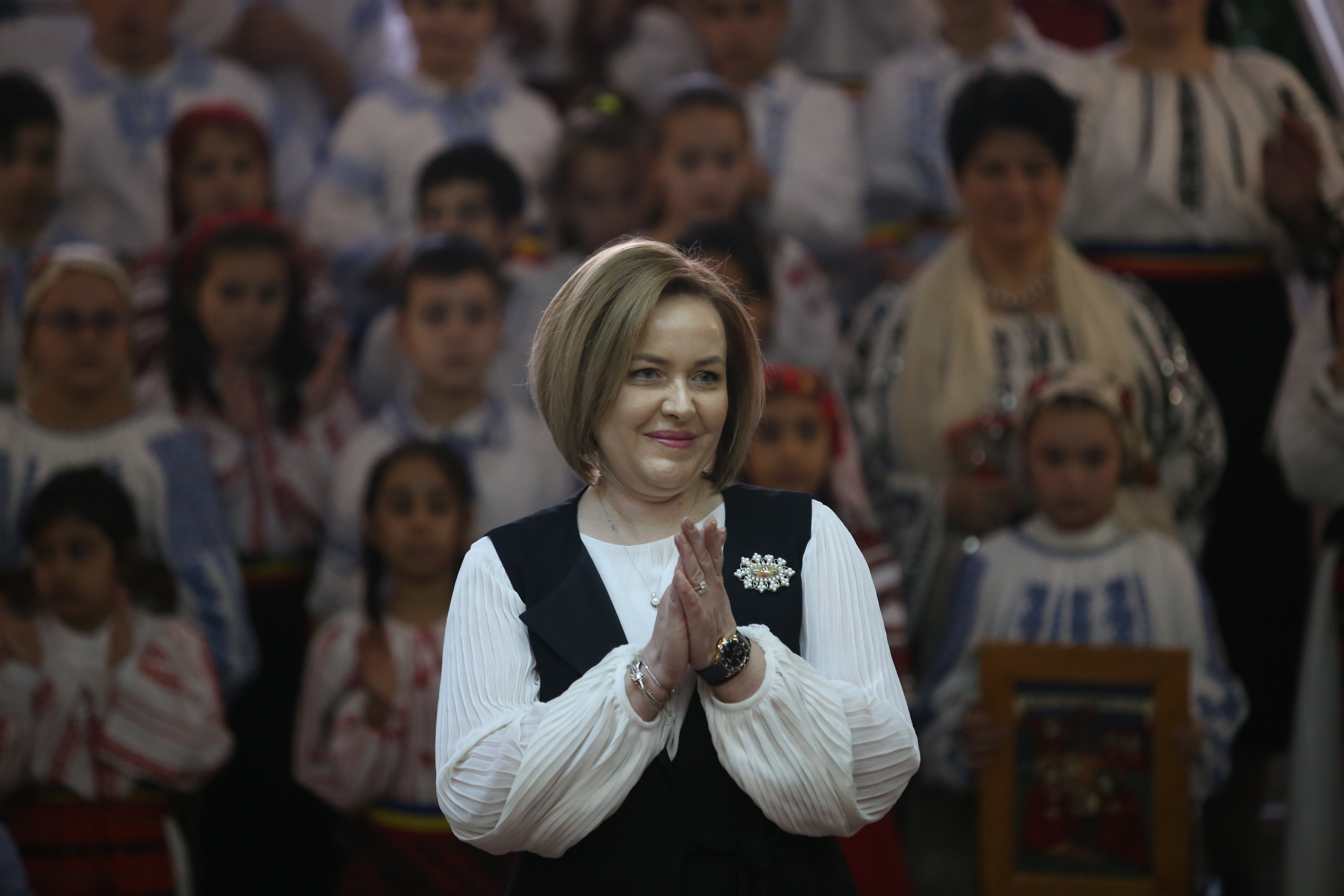 GALERIE FOTO / Moș Crăciun, intrare spectaculoasă, la petrecerea de la CS Dinamo