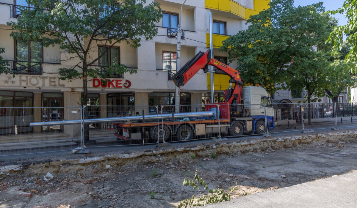 Lucrările pentru reabilitarea unei linii de tramvai din București, întrerupte după ce au fost descoperite posibile ruine medievale
