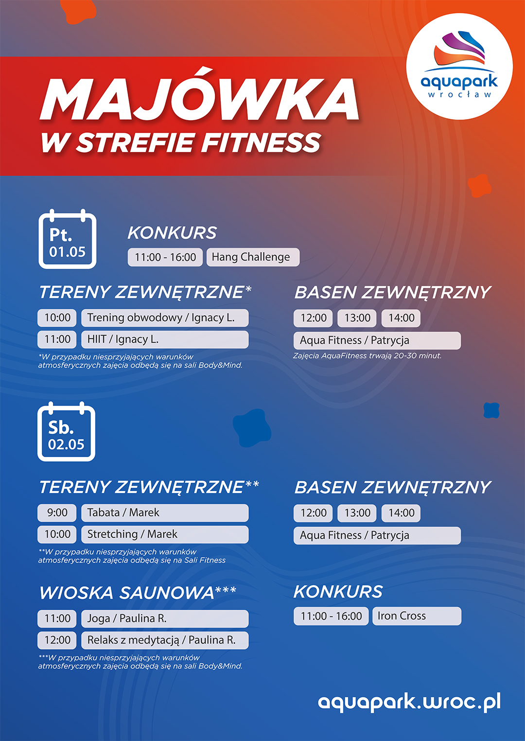 Piracka Majówka dla dzieci i dorosłych, a później promocyjne Aquanalia!
