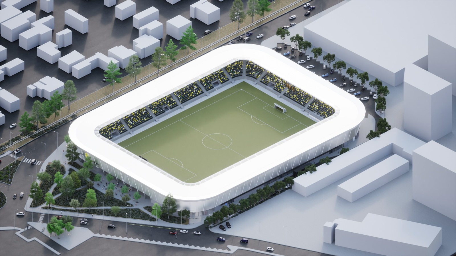 Stadion de 30 de milioane de euro la Brașov, care nu are echipă în primele două ligi. Cum va arăta și când va fi gata