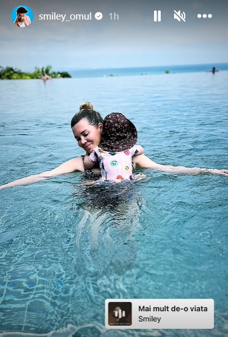 Imagini cu Smiley, Gina Pistol și fetița lor în vacanță. Cum arată Josephine la aproape 2 ani