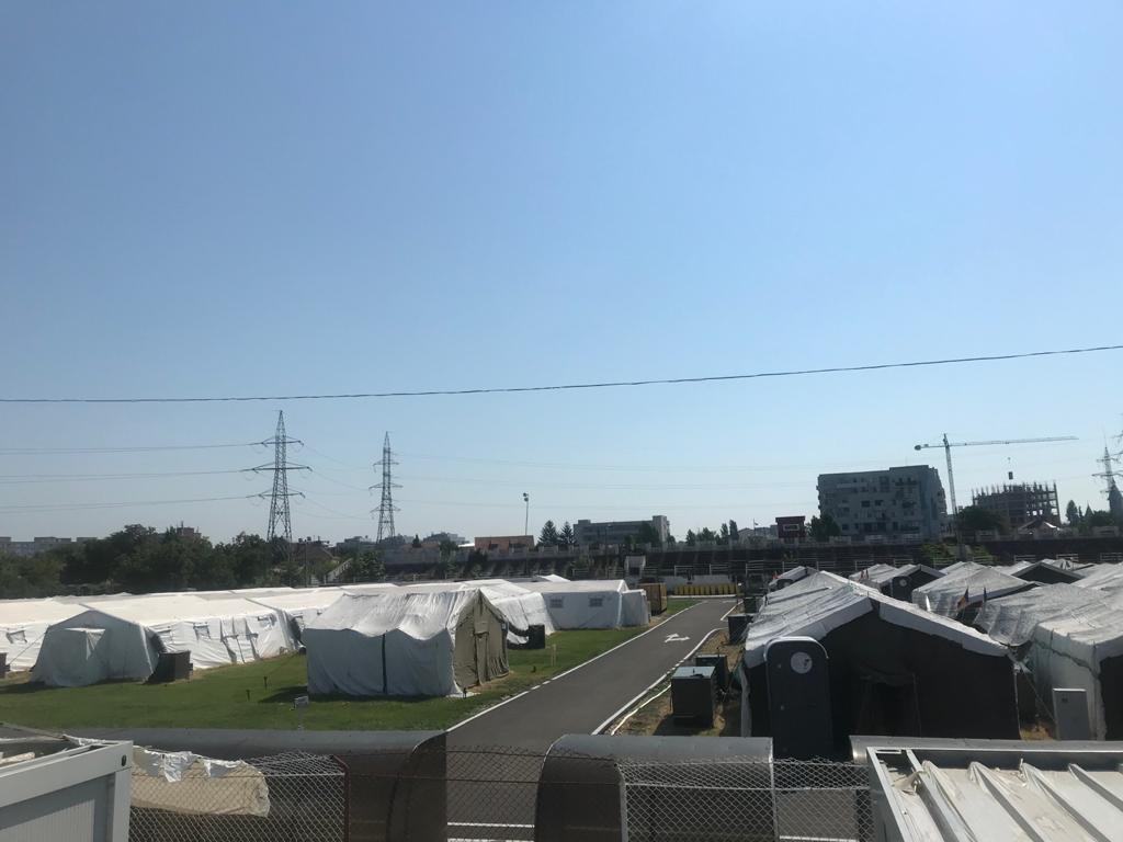 Spitalul modular de pe stadionul CFR din Timișoara a devenit funcțional. Au fost internați primii pacienți cu COVID-19