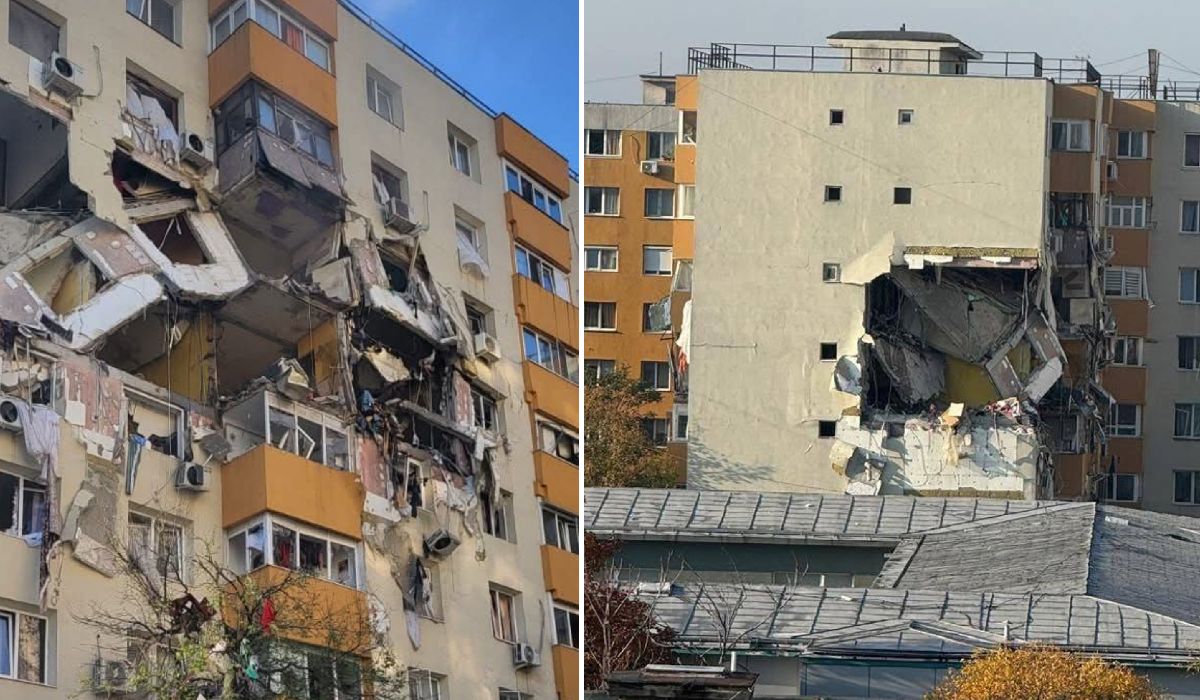 Filmul complet al exploziei care a omorât trei oameni și a rănit alți 20 într-un bloc din București