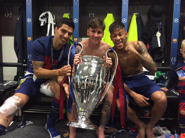 Leo Messi a celebrat cu fiul său câștigarea UCL / GALERIE FOTO