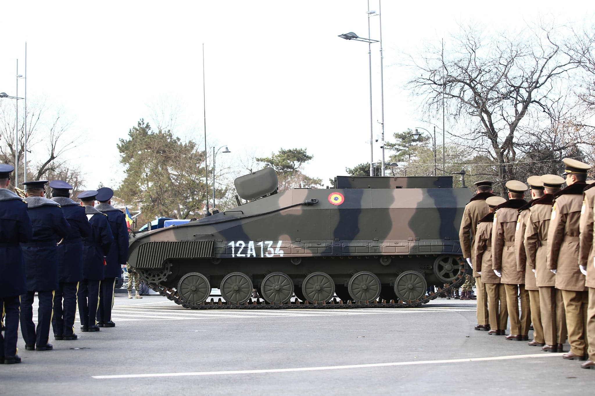 FOTO | Pregătiri la minus 6 grade Celsius pentru Parada Militară de 1 Decembrie