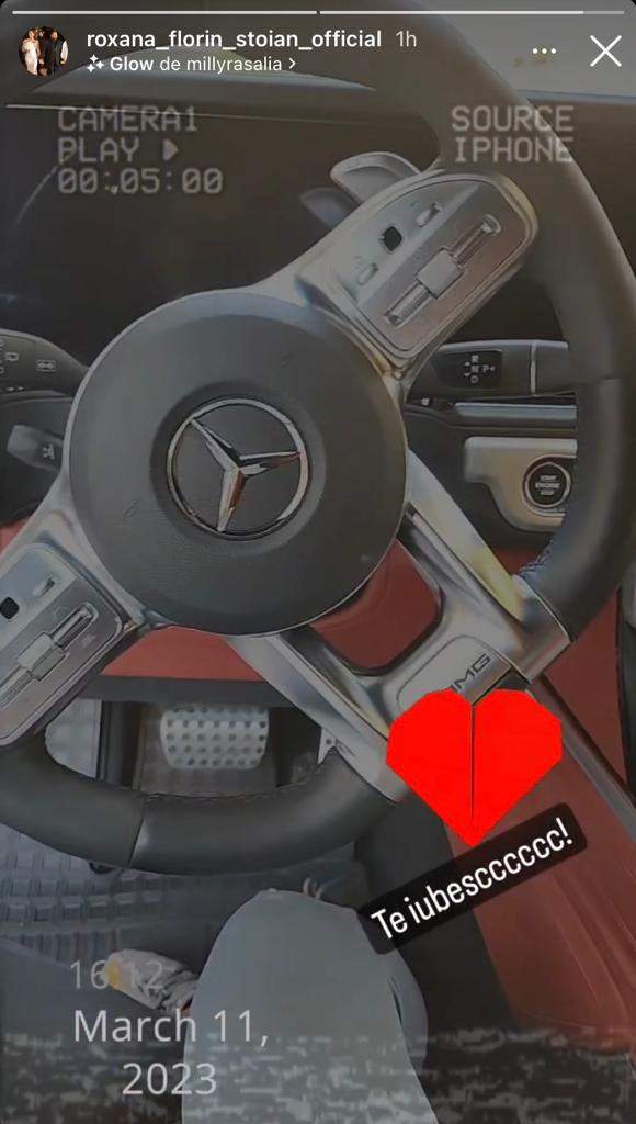 Imagini cu bolidul de lux pe care Roxana Dobre l-a primit de la Florin Salam. „Sunt super fericită. Te iubesc!”